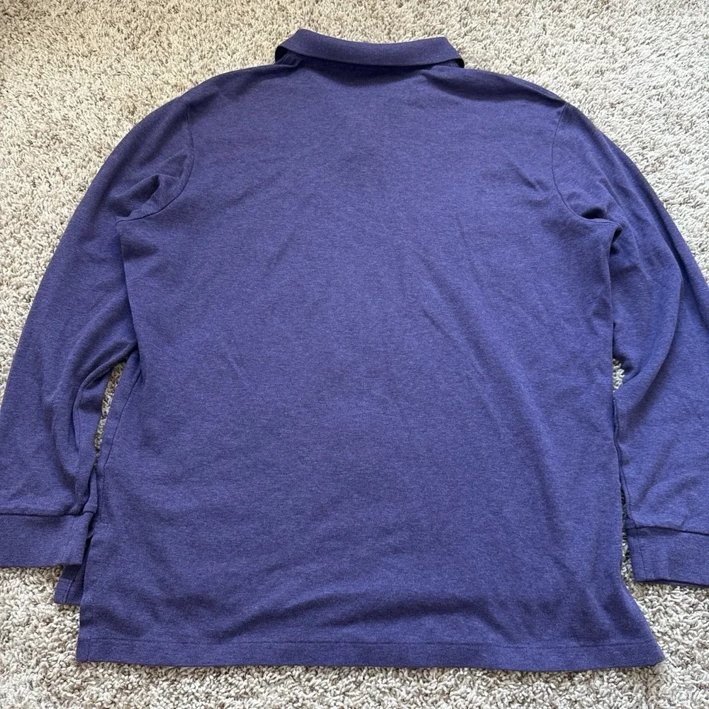 Vintage Polo Ralph Lauren Purple Long Sleeve Polo Shirt - XL - Classic Pony Logo